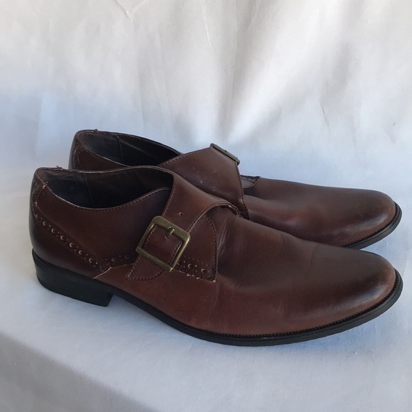 Men’s brown monk strap dress shoes, size 8.5 - Picture 6 of 9